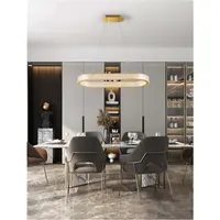 Lampa suspendata KLEPSIDRA Triac Dimabil Platinum Auriu Stainless Otel, Aluminiu & Acrylic LED 70 Wat 220-240 Volt 5444Lm 3000K IP20