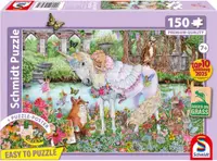 Puzzle Schmidt din 150 piese - Prințesă și unicorn