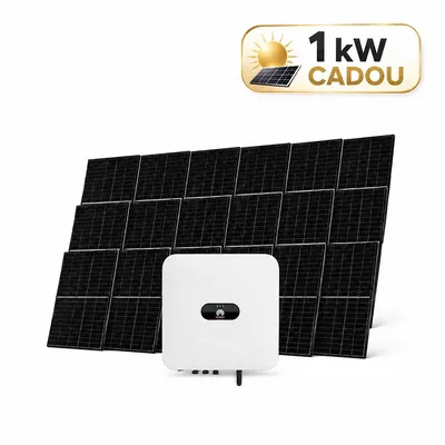 Sistem fotovoltaic 4kW (3 + 1 kW CADOU), invertor monofazat hibrid si 9 panouri Canadian Solar N-Type TOPCon, monocristalin, 460 Wp, 144 celule, rama neagra
