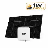 Sistem fotovoltaic 4kW (3 + 1 kW CADOU), invertor monofazat hibrid si 9 panouri Canadian Solar N-Type TOPCon, monocristalin, 460 Wp, 144 celule, rama neagra