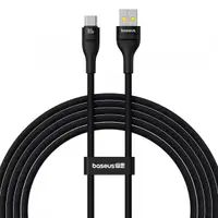 Cablu Date si Incarcare USB-A - USB-C Baseus Flash Series II, 100W, 2m, Negru P10311804111-01