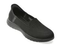 Pantofi sport SKECHERS negri, ON-THE-GO FLEX, din material textil
