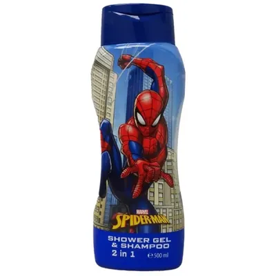 Gel Dus si Sampon 2 in 1 Air Val Spiderman, 500 ml