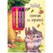 Disney Iepurasi. Coloram cu iepurasii (contine 4 creioane cerate)
