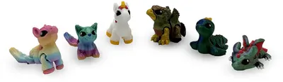 Print 3D de la 3D Morph Lab - Set de 6 microfigurine, mystic pack