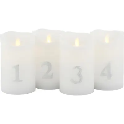 Decorațiune luminoasă de Crăciun 4 buc. (înălțime 13 cm) Sara – Sirius