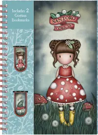 Agendă cu 2 semne de carte Santoro Gorjuss In The Forest - Little Mushroom