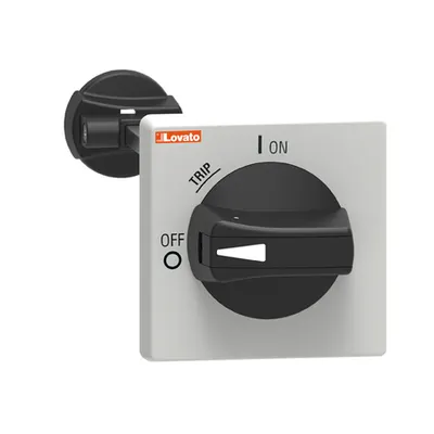 Ip65 (4x) Padlockable Door Coupling Handle For Sm1r... Black Complete With Rod Length 200mm