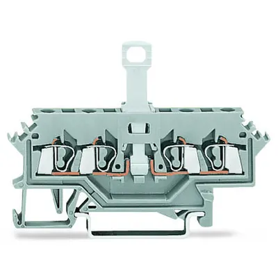 4-conductor disconnect terminal block; for DIN-rail 35 x 15 and 35 x 7.5; 2.5 mm²; CAGE CLAMP®; 2,50 mm²; blue