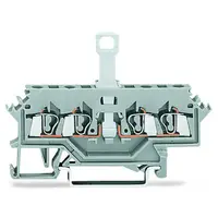 4-conductor disconnect terminal block; for DIN-rail 35 x 15 and 35 x 7.5; 2.5 mm²; CAGE CLAMP®; 2,50 mm²; blue