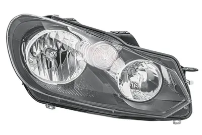 Far dreapta (H15 H7, reglaj electric, cu motoras, fundal cromat) VW GOLF VI dupa 2008