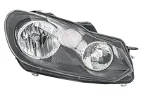 Far dreapta (H15 H7, reglaj electric, cu motoras, fundal cromat) VW GOLF VI dupa 2008