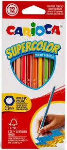 Carioca - Supercolor Hexagon, 12 culori