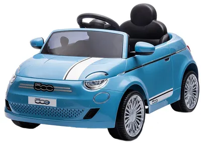 Mașinuță cu baterie Chipolino - Fiat 500, albastru
