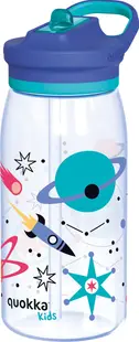 Sticlă de apă pentru copii Quokka Kids - Glow, Space, 580 ml