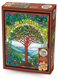 Puzzle Cobble Hill din 275 piese - Vitraliu „Arborele Vieții”