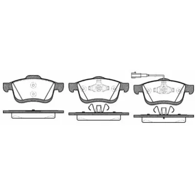 Set placute frana, frana disc REMSA 1183.01