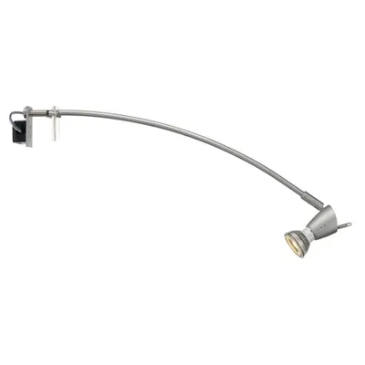 Corp iluminat tablouri, vitrine, de montarea FILI Afisare, QPAR51, GRI-argintiu, max. 75W, cu clema