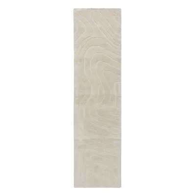 Covor tip traversă crem țesut manual din lână 60x230 cm Mesmerise Natural – Flair Rugs
