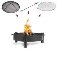Pachet Pro inox Vatra HAITI 80 cm
