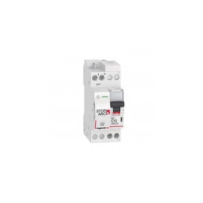 DX³ Stop Arc 6000 cu bottom side supply - 1P+N on pe partea dreapta 230 V~ - 10 A - 2 module - C curba