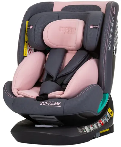 Scaun auto Chipolino - Supreme, 360°, IsoFix, i-Size, 40-150 cm, flamingo