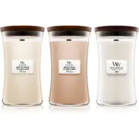 Woodwick Linen, Tea & Sea Salt set set cadou
