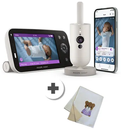 Videofon digital Philips Avent - Premium Connected + conectivitate și tehnologie Sense IQ