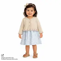 Cardigan copii Chicco tricotat, Bej, 02147-70MFCO