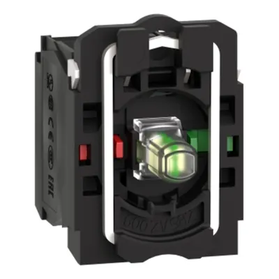 Corp Buton de Comanda Iluminat, Ø 22, Led Integral Alb, 1No+1Nc