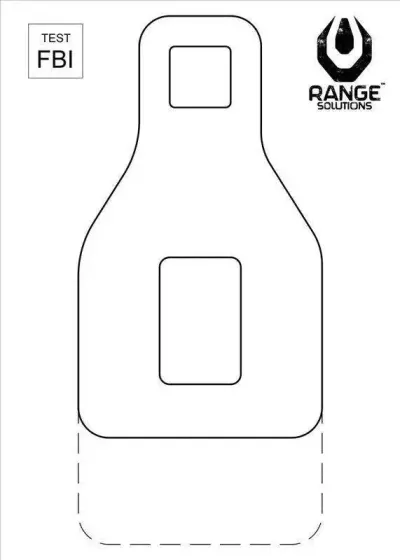 Tinte test FBI IDPA 50 buc Range Solutions - Default Title