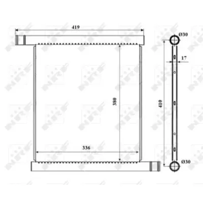 Radiator, racire motor NRF 53598