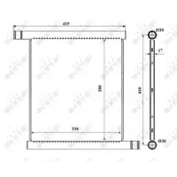 Radiator, racire motor NRF 53598