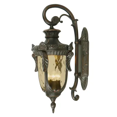 Aplica Philadelphia 3 Light Large Down Wall Lantern – Old Bronze