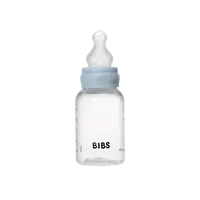 Set complet biberon anticolici Bibs 150 ml Silicon Baby Blue