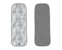 Saltea pentru carucior KikkaBoo cu doua fete Leaves Grey