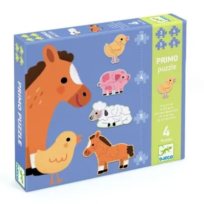 Puzzle progresiv La ferma, Djeco