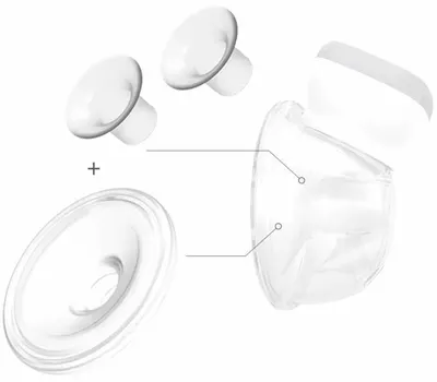 Piese de schimb pentru pompa de san Babyono - Shelly, pâlnii și accesoriul pentru alăptare