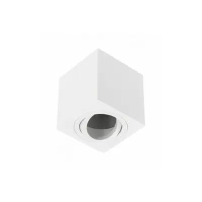 Spot - Ceiling luminaire AVEIRO BIS, aluminum,80x80x90mm, IP20, max 20W, square, white