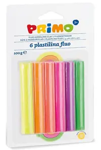 Set plastilina - 6 plastilina fluo