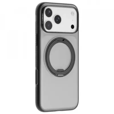 Husa MagSafe pentru Apple iPhone 17 Pro, Torras, Ostand R Fitness (Negru)