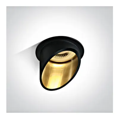 Zily E1 GU10 50W 220-240V IP20 negru-gold