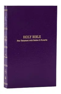 Kjv, Pocket New Testament with Psalms and Proverbs, Softcover, Purple, Red Letter, Comfort Print