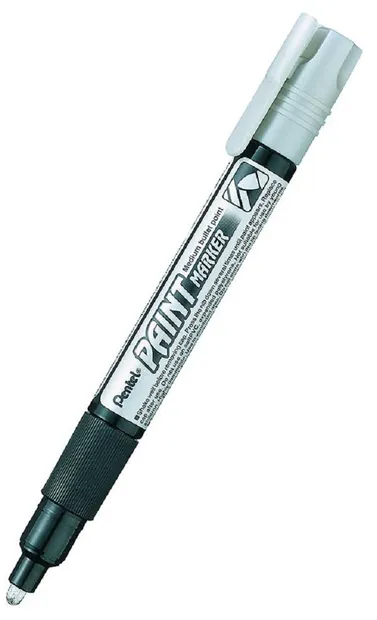 Marker permanent Pentel Paint MМP20 - 4.0 mm, argintiu