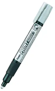 Marker permanent Pentel Paint MМP20 - 4.0 mm, argintiu