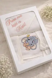Cutie cu halat si prosop Prima baita 6