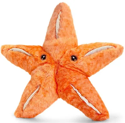 Jucarie ecologica de plus Keel Toys Keeleco - Stea de mare, 25 cm