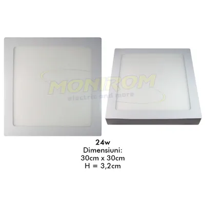 Spot Led aplicat 24w/6400k (square) *TV 0,25ron