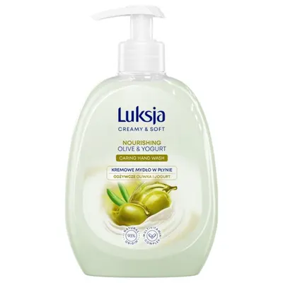 Sapun lichid CREAMY & SOFT cu pompita Nourishing, Luksja | 500 ml