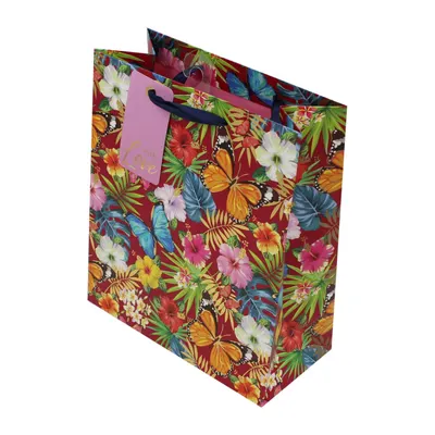 Punga cadou hartie L Tropical Floral
